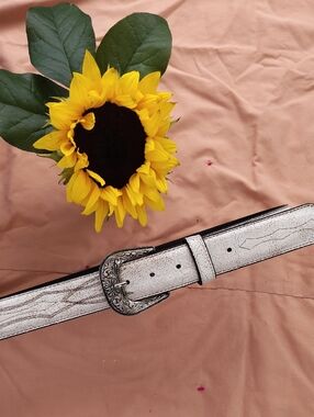Idyllwind Metallic Silver Western Buckle Belt